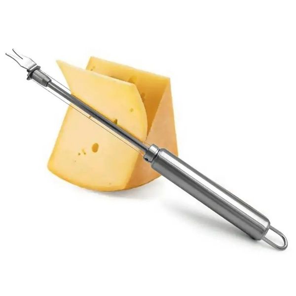 Planche à fromage en acier inoxydable, trancheur à Double fil, coupe-fil à beurre réglable, fil de coupe de fromage, outils de cuisine