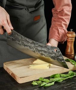 Roestvrijstalen kok mes kookhamer mes sowoll 125 lang gereedschap Cleaver Cutter Slicing Chopper Kitchen Knives8821645