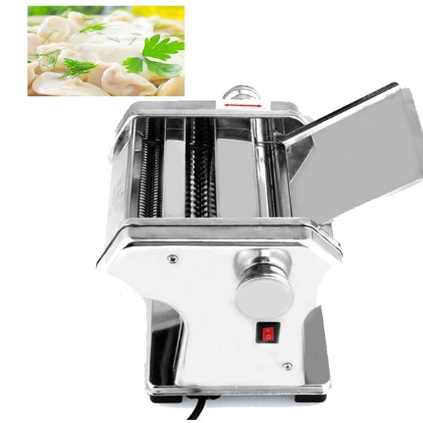 Máquina laminadora de rodillo de masa automática de acero inoxidable de China, máquina eléctrica para hacer Pasta, cortador de fideos con piel de bola de masa