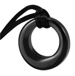 Roestvrijstalen cirkel hanger keepsake as urn man's en dames ketting crematie sieraden