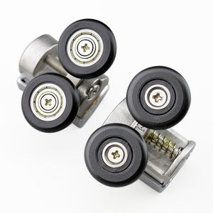 Circulaire doucheruimte roller badkamer hardware ultra-rustige stuiterende wiel glijdende glazen deur katrol opknoping rail baan deel