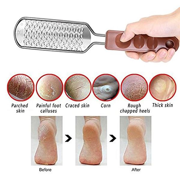 Outil de coupe de cuticules de râpe de pédicure remplaçable de lame de fichier de pied de dissolvant de callosités grossières d'acier inoxydable