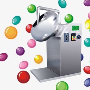 lewiao 220v haute efficacité prix usine automatique petite machine de revêtement de chocolat en acier inoxydable, machine de revêtement de sucre