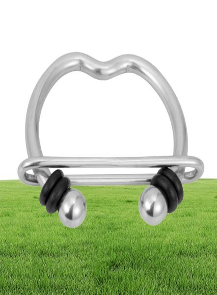 Anillo de acero inoxidable para pene, jaula para pene, anillo para glande, dispositivo para extender el tiempo sexual, jaula para pene, jaula para pene 3006301