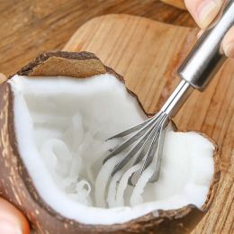 Roestvrijstalen kokosscheerapparaat Keukengadgets Fruitgereedschap Opknoping Zeevruchten Accessoires Multifunctionele vis