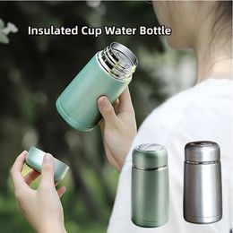 Roestvrij Staal Koffiekopje Geïsoleerde Vacuüm Waterfles Lekvrije Thermos Mok Reizen Outdoor Kinderen Volwassenen Thermische Cup 240311