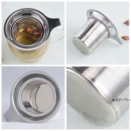 Passoire à thé en acier inoxydable Infuseur à grande capacité Filtres à mailles fines suspendus aux théières