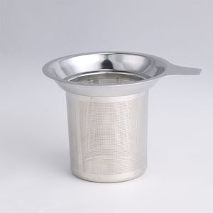 Casque à thé de café en acier inoxydable grande capacité Infuseur Fine Mesh Verpères filtres suspendues sur des tasses de théières tasses