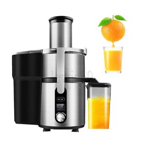 Roestvrij staal Commerciële Fruit Groente Juicer 220V Elektrische Juicer 1250W Kleine Ronde Hoofd Juicer