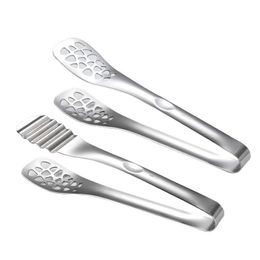 Pinces de cuisson en acier inoxydable, pinces alimentaires pour pince à Steak, pince à pain, pinces à Barbecue, outils de serrage multifonctionnels pour la cuisine domestique