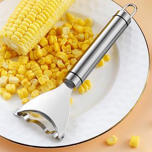 Pelador de maíz de acero inoxidable, trilladora de callos, pelador de maíz, herramientas de cocina para frutas y verduras
