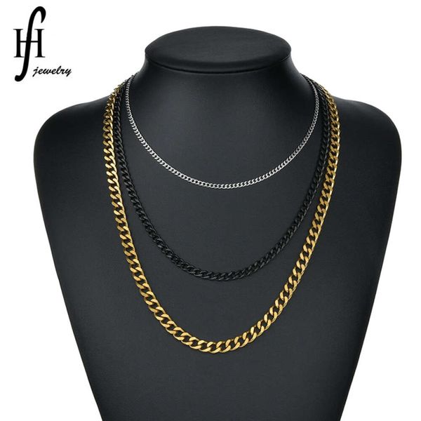 Le collier hip-hop en chaîne cubaine en acier inoxydable est à la mode et personnalisé pour les hommes et les femmes.La boucle en forme de bouche de dragon est meulée des deux côtés de la chaîne.