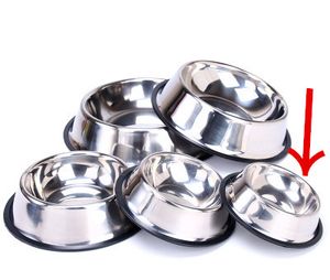 Roestvrijstalen honden Pow Pow Pow Bowl -voeding voor voedsel en water voor katten en kleine honden thuis