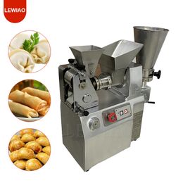 Machine d'emballage de boulettes en acier inoxydable, rouleau de printemps Gyoza Empanada Samosa, Machine de fabrication