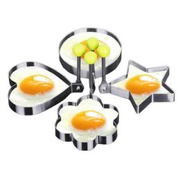 Molde para tortitas de huevos fritos de acero inoxidable, molde para freír huevos, utensilios de cocina, utensilios de cocina, accesorios de cocina