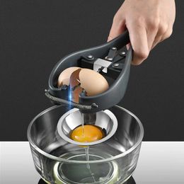 Ciseaux ouvre-œufs en acier inoxydable, outils manuels, coupe-coquille d'œuf, séparateur de jaune et blanc, cuisine 240307