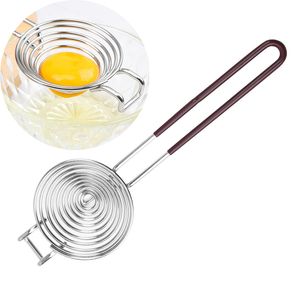 Séparateur d'œufs en acier inoxydable, séparateur de jaune d'œufs, outil de séparation du blanc, Gadgets et accessoires de cuisine longs XBJK2104