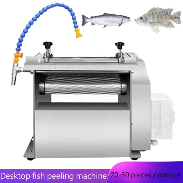 Machine électrique d'épluchage de peau de poisson de saumon d'acier inoxydable Machine d'enlèvement de peau de petit poisson Tilapia poisson-chat