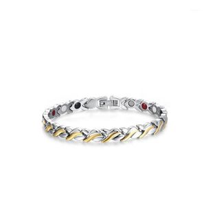 Bracelets magnétiques de mode en acier inoxydable Bracelets pour femmes Sliver Gold Placing Incru