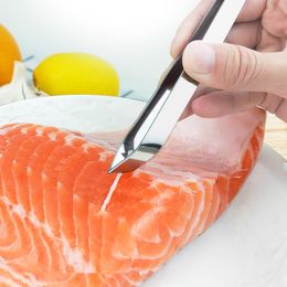 Pince à épiler en acier inoxydable pour os de poisson