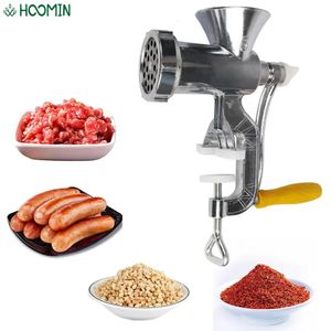 Roestvrijstalen Keukenmachine Handheld Handmatige Vleesmolen Worstvulap Huishoudelijke Keuken Tool Groente Chopper 240103