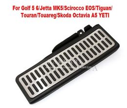 Pedal de reposapiés de acero inoxidable para Volkswagen Golf 5 6 Jetta MK5 MK6 Scirocco Passat B6 B7 CC TIGUAN Touareg Skoda Octavia A5