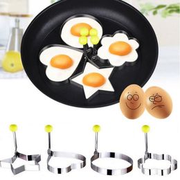 Forme en acier inoxydable pour frire les œufs, outils, moule à omelette, anneau à œufs/crêpes, appareils de cuisine en forme d'œuf