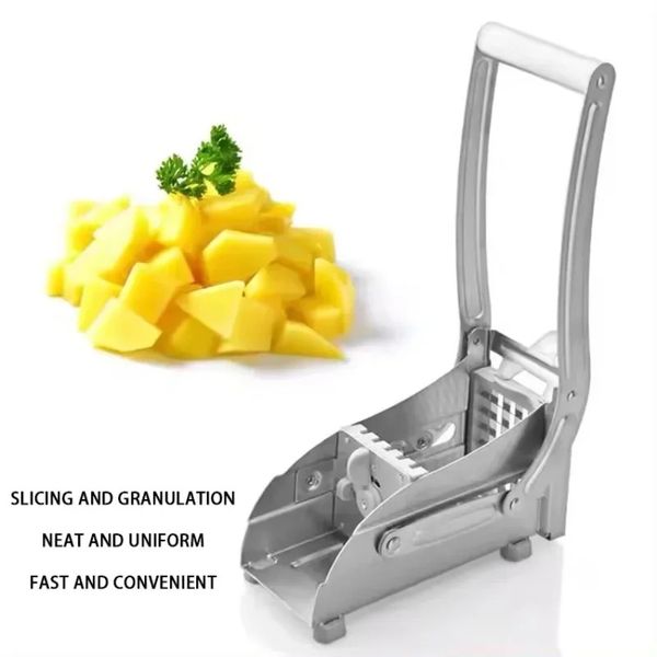 Aciller en acier inoxydable frites Slicer Vegetable Food Coup Machine Machine Cutter robuste pour les gadgets de cuisine de pomme