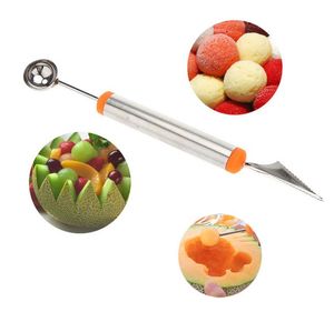 Coupe-fruits en acier inoxydable, couteau à découper multifonction, cuillère creusée à pastèque, outils