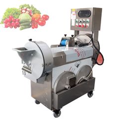 Machine de coupe de légumes de fruits en acier inoxydable trancheuse électrique chou piment poireau échalote céleri Machine de coupe d'oignon Machine de coupe d'oignon