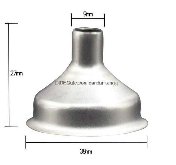 Embudo portátil de acero inoxidable para todas las petacas Frasco Mini embudos cepillados de 8 mm para botellas de vino de cerveza Herramienta de barra de cocina a prueba de fugas