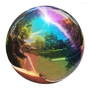 Boules de jardin en acier inoxydable ornements verre métal regardant miroir boule Anti-large grandes décorations de tombe