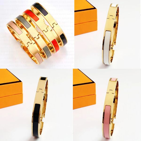 Bracelets de 8 mm de large Bracelet en acier doré Bracelet Bracelet Bracelet Mariage de mariage 17