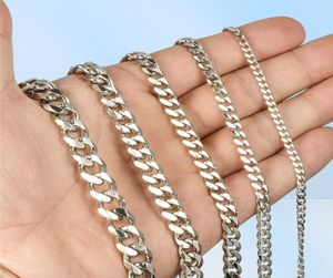Pulsera de oro de acero inoxidable cadena de enlace cubano en cadenas de acero manual de pulseras regalos enteros para accesorios masculinos Q06052738492759