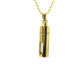 Collier de bouteille de parfum en acier en acier inoxydable K