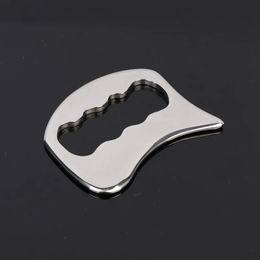 Acero inoxidable gua sha masajeador muscular raspador herramienta de raspado de metal cuerpo de tejido profundo fascia cara relajación masaje forma cuerpo