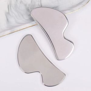 Stainless Steel Gua Sha Scraper Face Care Tool Skin Tightening Cooling Metal Guasha Massage Eye SPA Acupuncture Scraping Massager