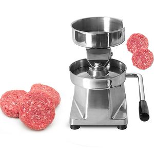 Roestvrijstalen hamburgerpers 100 mm-150mm hamburger vormen machine ronde vleesvorm-processor voor huishoudelijke commercial