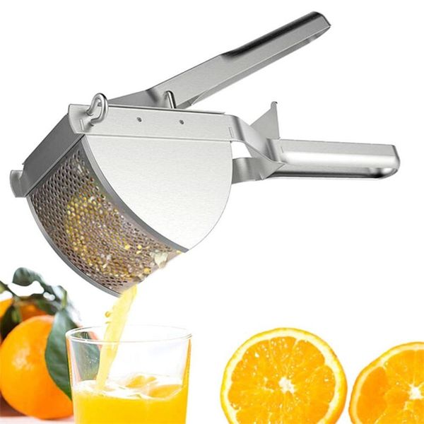 Manuel de pomme de terre en acier inoxydable Ricer Fruit Vegetable For Purée Juicer Maker Press Kitchen Accessoires ACCESSOIRES 210423