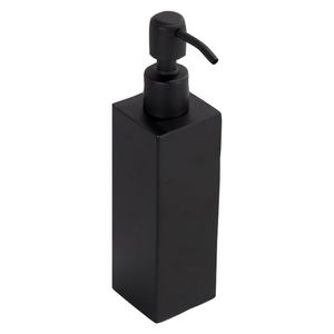 Distributeur de savon liquide noir fait main en acier inoxydable accessoires de salle de bain matériel de cuisine pratique moderne 211206