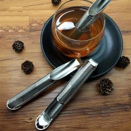 Infusores de té colgantes de acero inoxidable, colador de filtro, cilindro de malla, barra de té, accesorios de herramientas de cocina