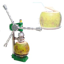 Roestvrijstalen gat opening snijgereedschap handmatig draagbare eenvoudige apparaat verse kokosmachine
