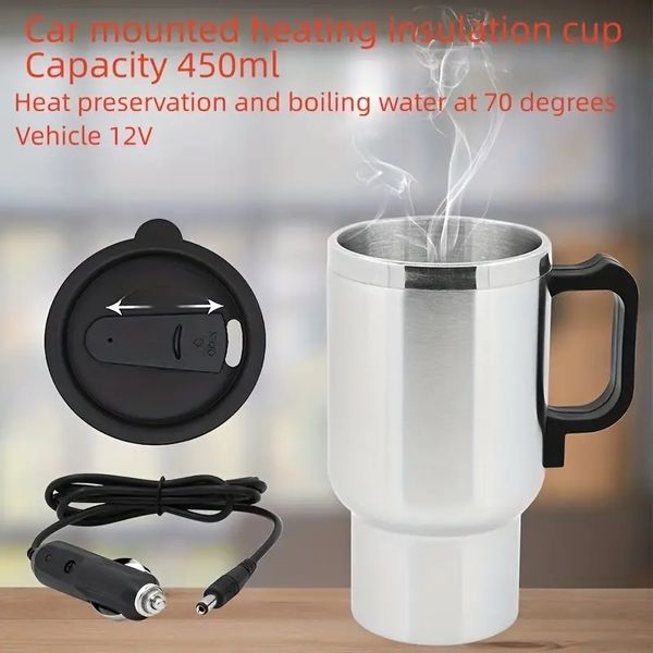 Doublure intérieure en acier inoxydable pour tasse de chauffage électrique de voiture, tasse d'eau chaude de voiture, tasse de chauffage de voiture, tasse d'isolation de voiture