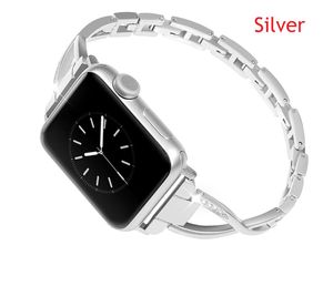 Bracelet de bijoux en acier inoxydable Bracelet réglable Bracelet de montre Bracelet pour Apple Watch série 4 40mm 44mm