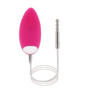 Roestvrijstalen springstok urineblokkerende stimulator geüpgraded met krachtige trillingsopladende vibrator 85% korting op winkelgroothandel