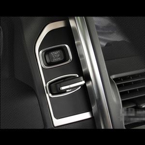 Couvercle de décoration de panneau de trou de clé en acier inoxydable garniture intérieure bandes de dispositif d'allumage pour accessoires de voiture Volvo XC60197v
