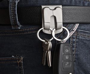 Porte-clés en acier inoxydable, Clip de sécurité sur ceinture robuste, Clip de ceinture, accessoires de clé 5602204