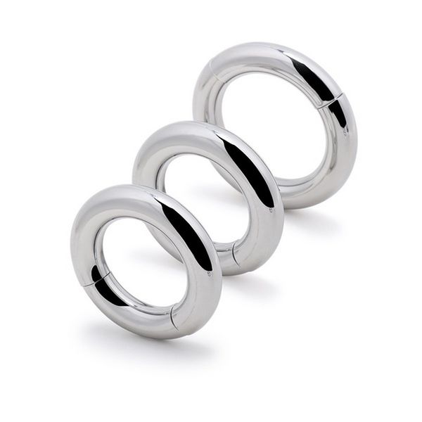 Anneau de coq magnétique en acier inoxydable Scrotum anneau d'étirement pour hommes anneau de pénis adulte Bondage Bdsm jouets