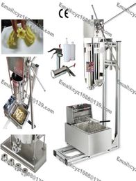 Envío gratis Manual de acero inoxidable 5L Donutas españolas Churrera Churros Maker con 5L Soporte de freidora eléctrica 1L 5422753