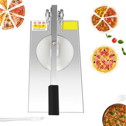 Máquina Manual de prensado de masa de Pizza de acero inoxidable, máquinas de prensado de harina, Pizzas, fideos, equipo de barra de aperitivos